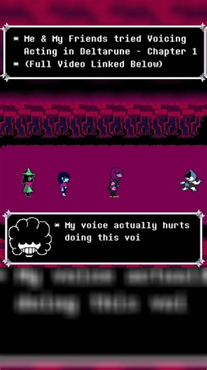 Toby I want Darkners as actually party members and not just acts #deltarunechapter1 #voiceacting