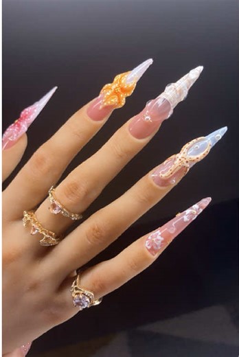 Exploring the Beauty of Press-On and Acrylic Nails