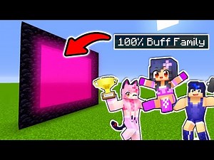 How To Make A Portal To The APHMAU Adopted by 100% BUFF Family Dimension in Minecraft