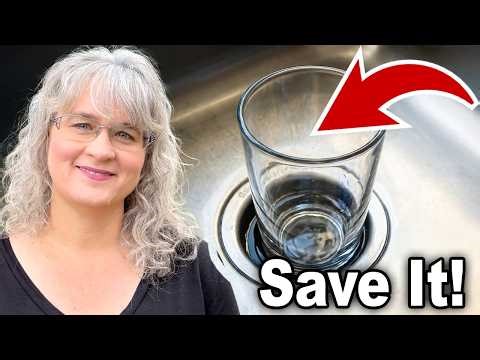 Glass Cup Stuck in The Kitchen Garbage Disposal Drain?! Watch This!