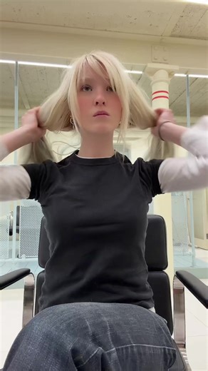 one last look at the blue extensions, I love this washed out tone | hair extensions