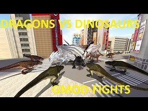 DRAGONS VS DINOSAURS - GMOD-FIGHTS