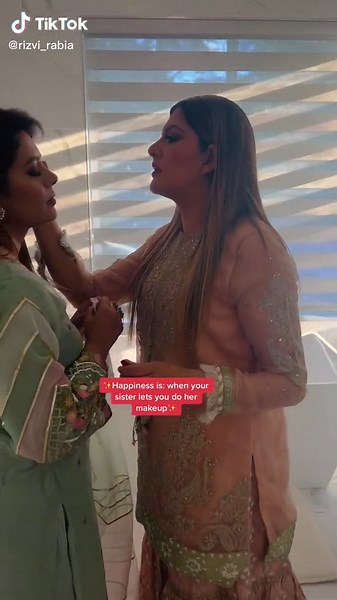 Sister Makeup Session in a Modern Bathroom