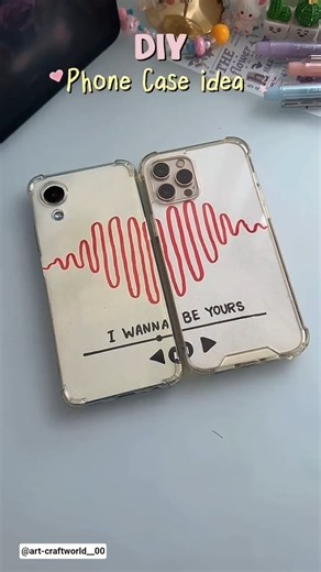 ❤️ DIY Matching Phone Case Idea 📱 | Cute Couple Mobile Cover Design ✨ | Easy Aesthetic DIY #Shorts