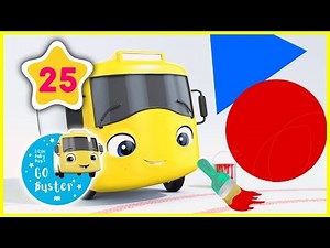 Learn Shapes and Colors Song!! | Go Buster Official | Nursery Rhymes | ABCs and 123s | #LearnColors