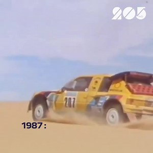 La 205 T16 Grand Raid marque le Paris-Dakar en le remportant dès sa 1ère participation. #40ansPeugeot205 | Peugeot