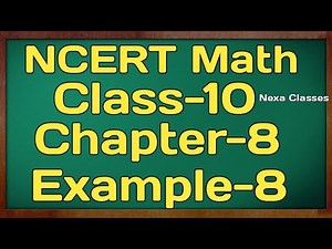 Example 8 Chapter 8 (Trigonometry) Class 10th Math