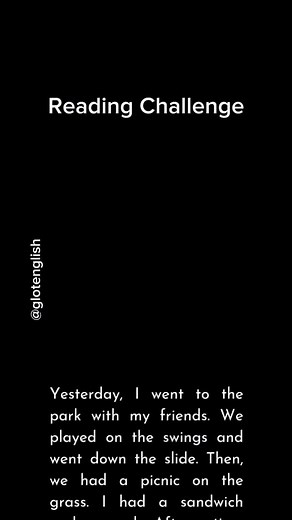 Super Easy Reading Challenge and Speaking Videos