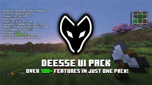 [1.21/汉化]多功能UI–Déesse UI，开关夜视，一键隐藏UI，区块地图…等功能，十分推荐！