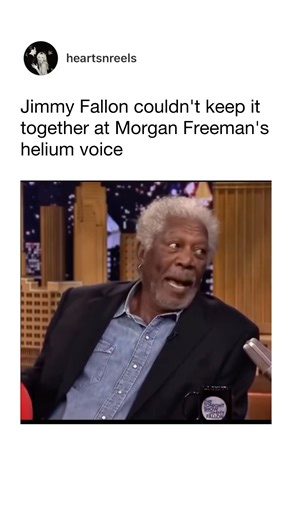 Jimmy Fallon LOSES IT at Morgan Freeman’s Helium Voice 🤣