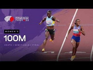 Full Women's 100m Heats, Semi-finals & Final | World Athletics Championships Tokyo 25