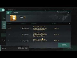 Eve echoes How to buy items in the Market