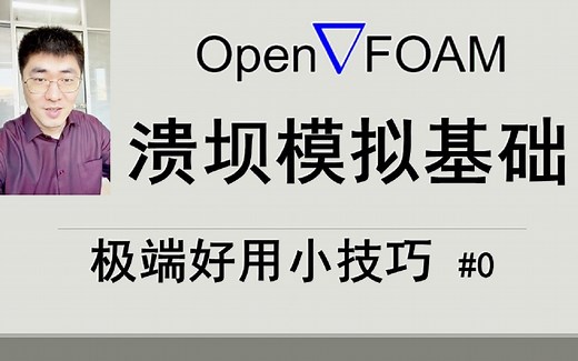 OpenFOAM#c03a：怎样运行并查看damBreak（溃坝）模拟算例？ | OpenFOAM极端好用的小技巧 #0