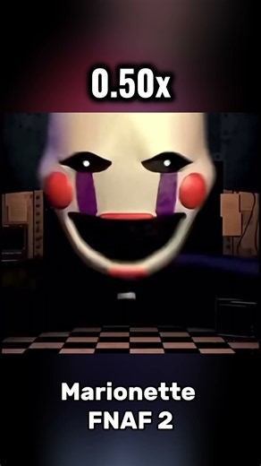 Jumpscare Puppet 0.25-5x🥶 #shorts #fnaf #fivenightsatfreddys #marionettes
