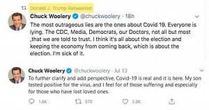 Covidiot Chuck Woolery tries to save face after his son gets virus