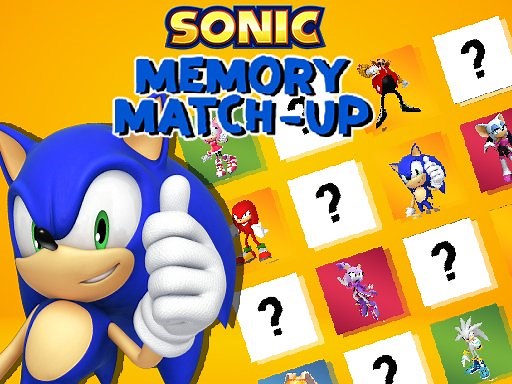 Play Sonic Memory Match Up | Free Online  Games. KidzSearch.com