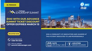 ⏰ Just 3 days left! ​ Don’t miss the Lab Manager Leadership Summit...