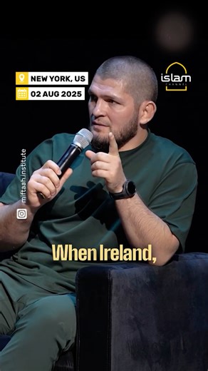 105K views · 7.4K reactions | Former UFC Lightweight Champion and MMA icon Khabib Nurmagomedov recalls how the Ottoman Empire once sent ships loaded with food to famine-struck Ireland. Today, he says, Ireland is returning the favor by standing with the Palestinians. Fund honest independent Muslim journalism: https://support.islamchannel.tv | Islam Channel | Facebook