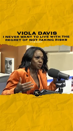 VSG Entertainment on Instagram: "@violadavis I never want to live with the regret of not taking risks. Are you afraid to take risks? #violadavis 🎥 @breakfastclubam"