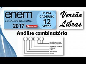 ENEM 2017 - Versão Libras - Análise combinatória - O Código de Endereçamento Postal CEP é um