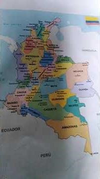 El mapa de colombia