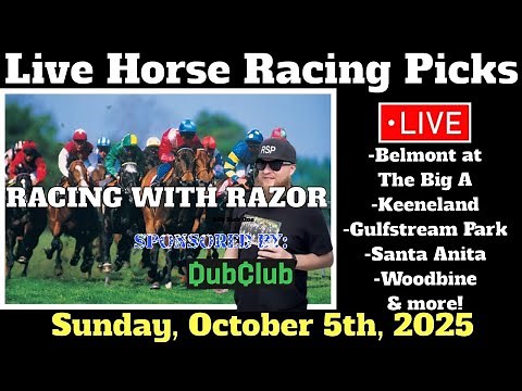 LIVE Horse Racing | Keeneland | Belmont at The Big A | Gulfstream Park & more 10/05/25!