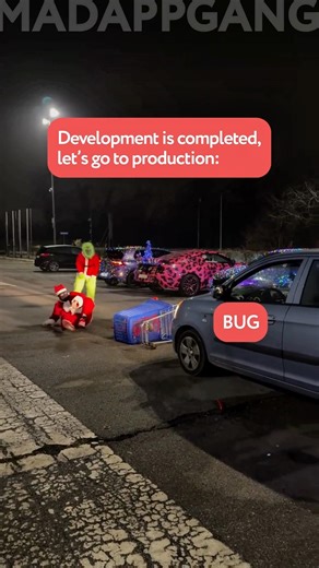 Development completed, let’s go to prod #softwareengineering #codingmemes #codinglife #programming