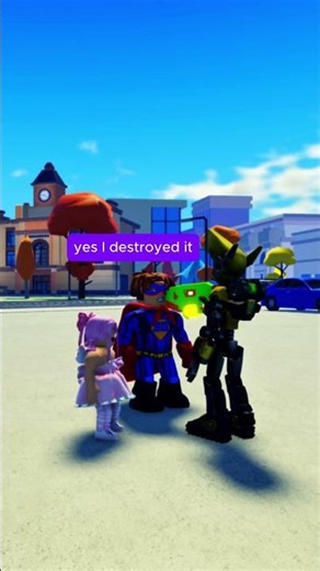 Superbacon vs Alien Robot 🚀👽 | Funny Roblox Roleplay #Shorts #Roblox