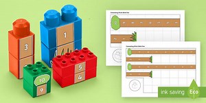 Number Tree to 10 Connecting Bricks Game