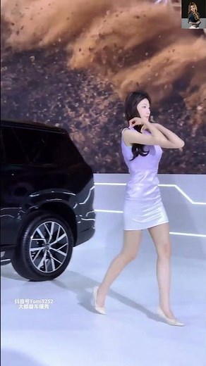 The car model girl at the auto show is stunning in#G40392