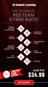 429 reactions | Still thinking about levelling up your cybersecurity skills?�Don’t fall behind your peers.�Get access to 15 red teaming courses covering offensive security techniques, threat tactics, and critical tooling — plus 3 bonus courses absolutely FREE.� All 15-course bundle for only $34.99.  Offer valid for a limited time. Secure your bundle now. | CodeRed | Facebook