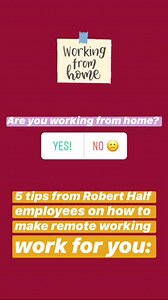 How's your remote working experience going? Feel free to tag us with your remote office pictures below. | Robert Half | Facebook