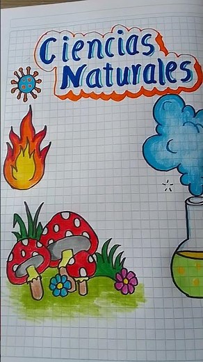 Carátula de Ciencias Naturales #portadasbonitas #dibujoscreativos #drawing #arte #suscribete