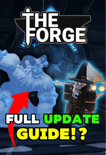 HURRY! FULL WINTER ISLAND UPDATE GUIDE!? (YETI BOSS, HEAVENITE PICKAXE, NEW CODES) The forge is getting its first major update and heres everything new! With 4 potential new Codes WEWILLCOMEBACK WEAINTDONEYET TOP1CCU FORGERS! A NEW ice winter island with new NPCs, Ice Crystal Bugs, Yeti Bosses, ice cave biome, spears. archangel cyclops cat races, new armor, heavenite pickaxe , new heavenite and galaxite ores, orc elites and MORE! Roblox the forge update, arcane crystal, rainbow crystal, lightite