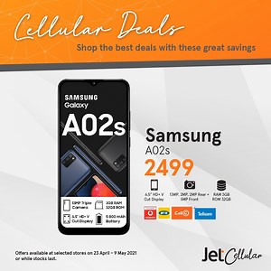 1.7K views · 932 reactions | Get these amazing #CellularDeals today! Don’t miss out on these great savings. Click the link to see all deals: https://bit.ly/3eGkES4. Offers valid until 09 May 2021. While stocks last. T&C’s apply | Jet | Facebook