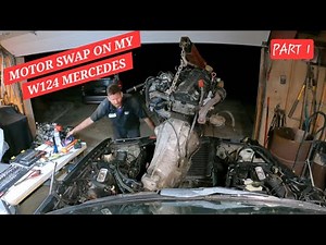 Motor swap on my W124 Mercedes Wagon (part 1: removing the engine)