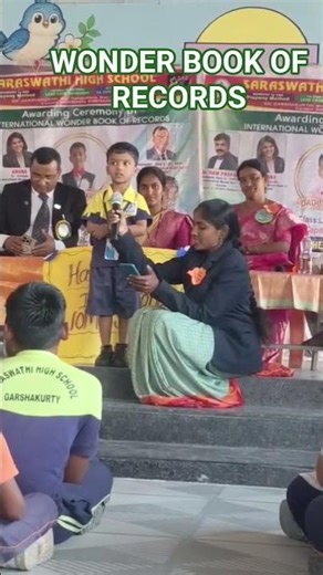 WONDER BOOK OF RECORDS @LKG Student@