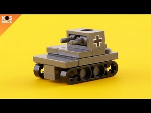Lego Panzer 1 WW2 German Tank Mini Vehicles (Tutorial)
