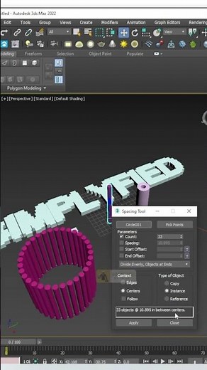 ✅ How to Create Objects using the Spacing tool in 3ds Max?