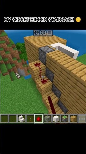 The Coolest Entrance to My Secret Base! 🤯 #minecraftbuilds