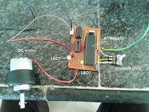 Joystick Controlled DC Motor