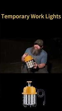 Light Up Your Yard in Minutes with Temporary Work Lights! Perfect for Outdoor Projects & More!