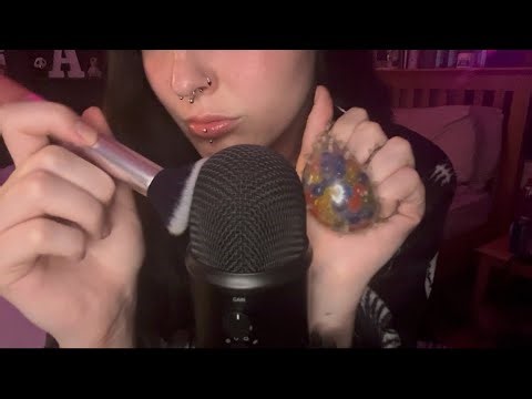 ASMR 10 Triggers In 10 Minutes (Tapping, Mic Brushing, Hand Sounds, Mouth Sounds)