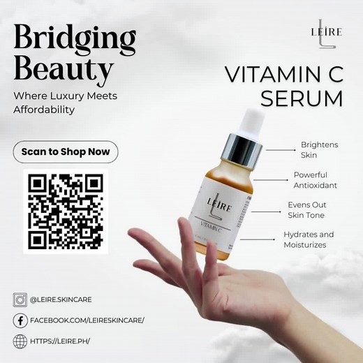 Discover LEÍRE: Bridging Beauty where luxury meets affordability. Elevate your skincare routine with our luxurious products! #SkincareRoutine #GlowingSkin #LeireBridgingBeauty #skincareproducts #skincareph SHOP NOW! 🛒 https://shopee.ph/leire.skincare 🌐 https://leire.ph/ FOLLOW US FB: https://www.facebook.com/leireskincare Instagram : @leire.skincare Tiktok : @leire.skincare