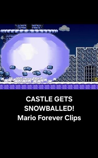 CASTLE GETS SNOWBALLED! - Mario Forever Clips #shorts