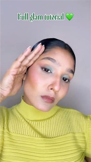 Full glam tutorial ☘️ MUA @KrishnaSharmaArtistry #dailyshorts