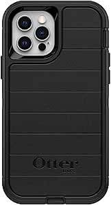 OtterBox iPhone 12 & iPhone 12 Pro (Only) - Defender Series Case - Black - Case Only - Microbial Defense Protection - Non-Retail Packaging