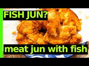 Meat Jun Recipe using Fish? Saeng Sun Jun! Easy Fast Korean-Hawaiian Fish Jun Recipe
