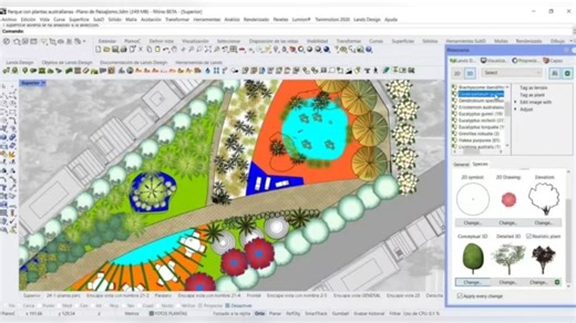 RhinoLand Land Design 6.2 for Rhino 7 and 8 Activator 景观设计的完美解决方案