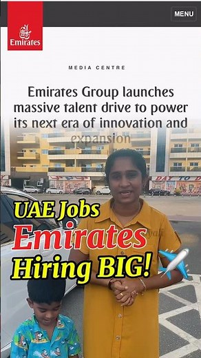 Emirates Hiring Drive 2025 | ജോലി നേടാം Emirates-ൽ! 🇦🇪✈️